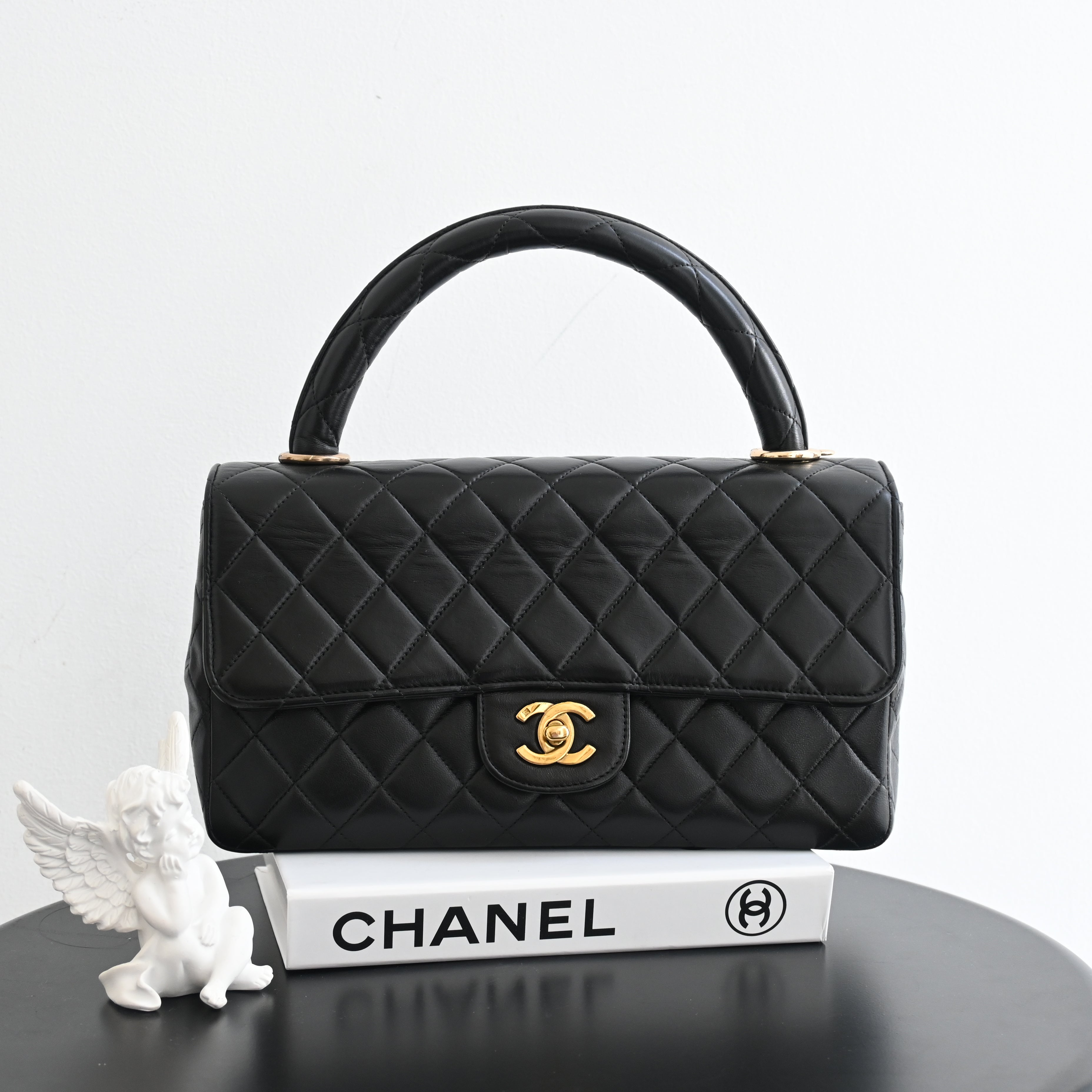 Chanel Top Handle Kelly Parent Flap Bag - Leluxe Vintage Sdn. Bhd.