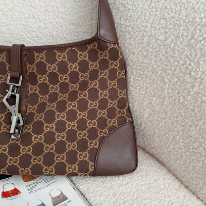 Gucci Jackie Hobo Monogram Brown