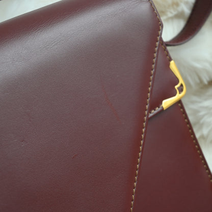 Cartier Must De Cartier Burgundy Envelope Bag