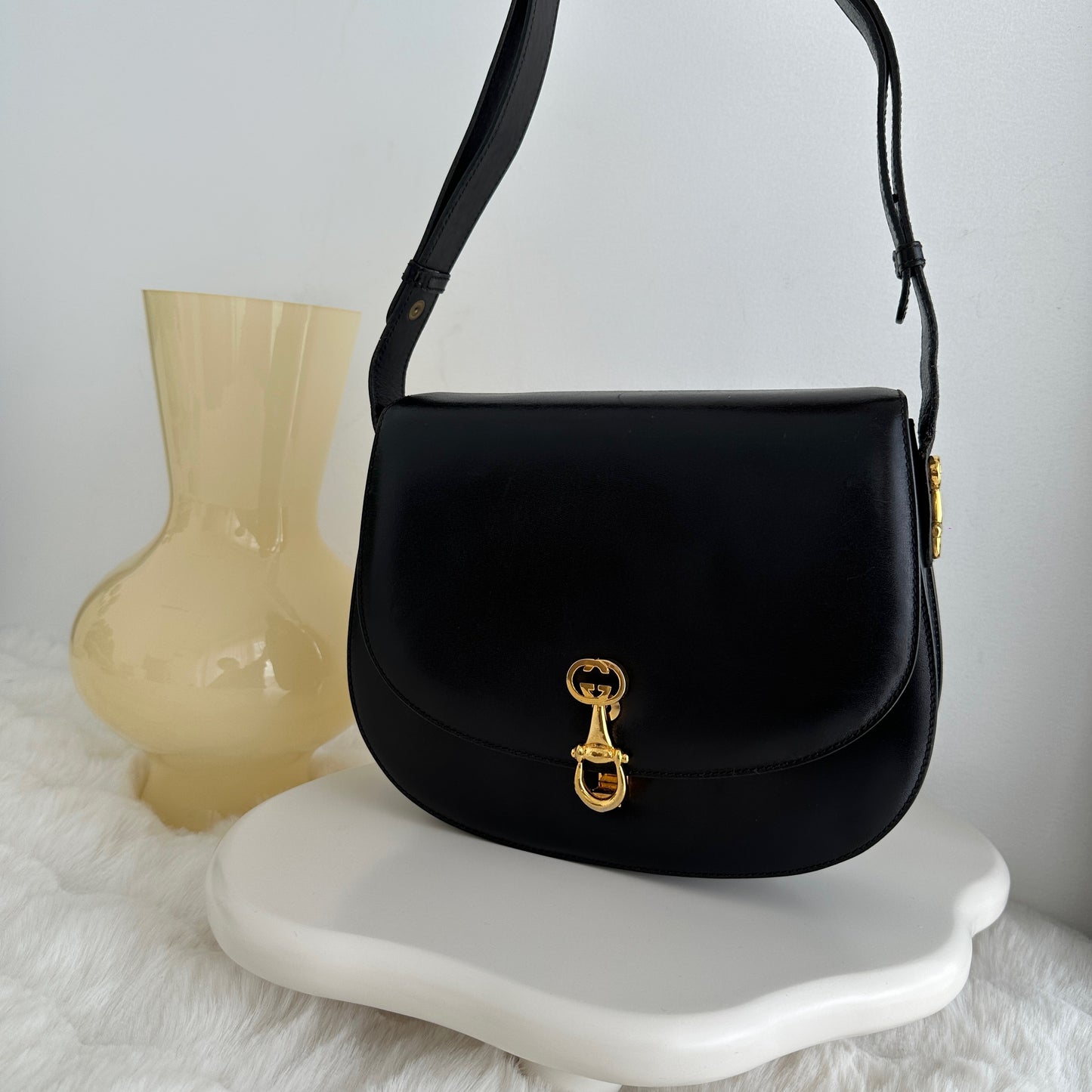 Old Gucci Saddle Shoulder Bag