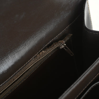 Celine Horse Carriage Brown Macadam Cloth Shoulder Bag