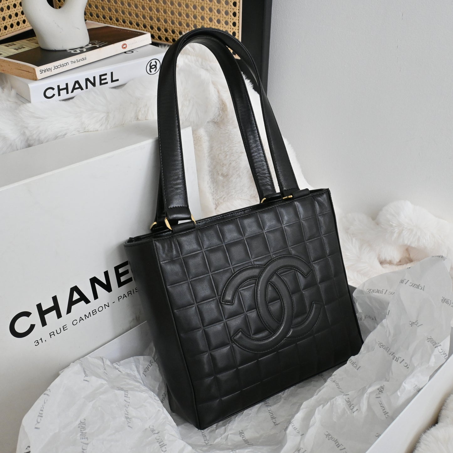 Chanel Chocolate Bar Small Tote