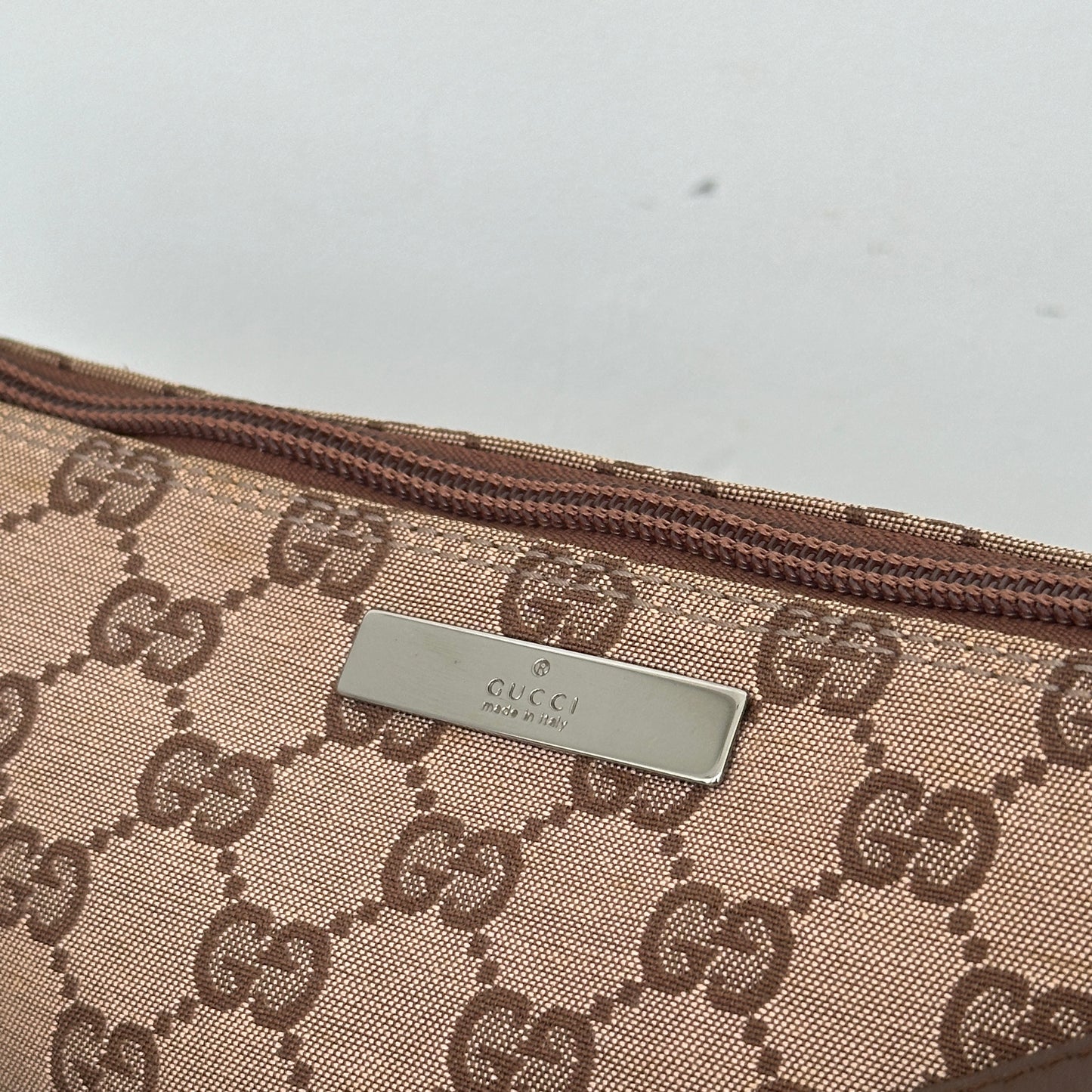 Gucci GG Boat Pochette Canvas