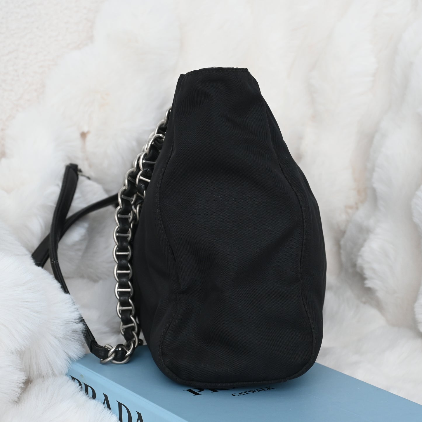 Prada Nylon Chain Shoulder Bag