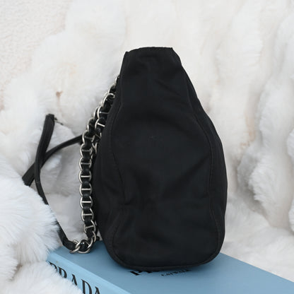 Prada Nylon Chain Shoulder Bag