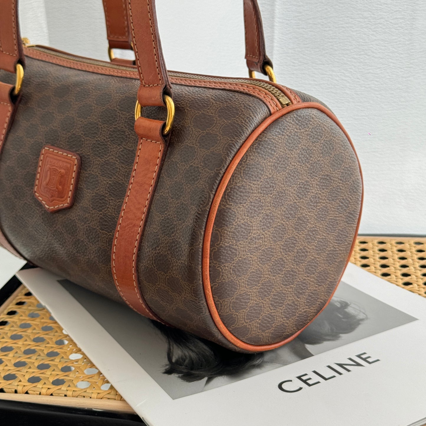 Celine Macadam Barrel-Shaped Bag