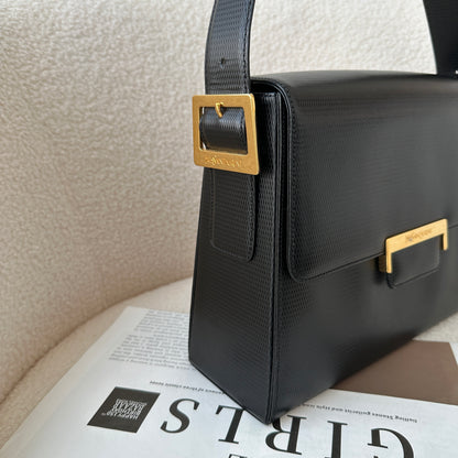 Yves Saint Laurent YSL Black Leather Shoulder Bag