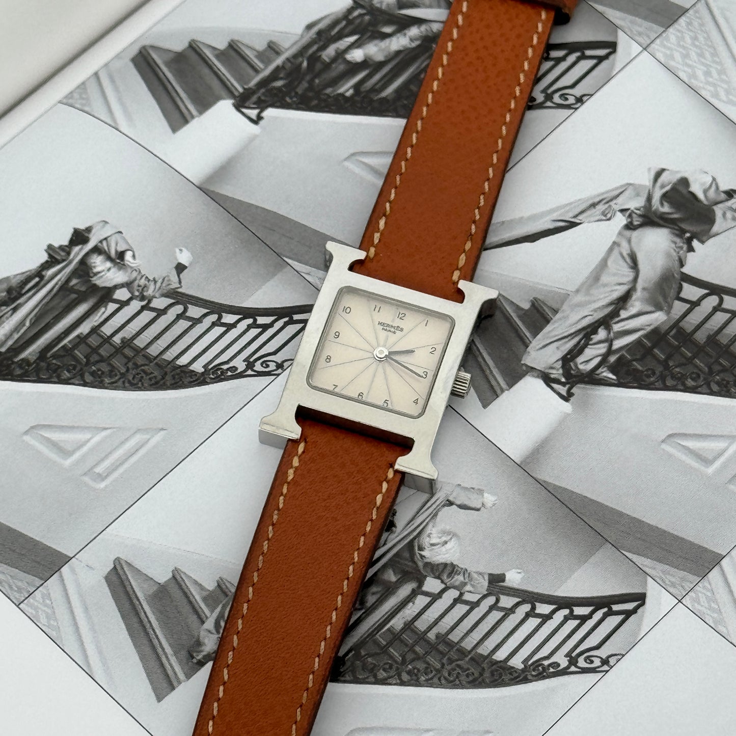 Hermes Heure H Watch HH1.1210 Silver Dial