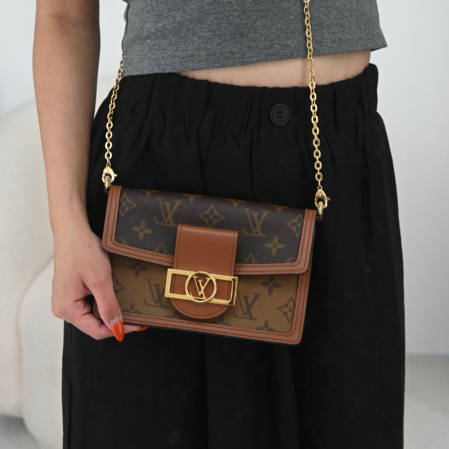 Louis Vuitton Monogram Reverse Portefeuille Dauphine WOC