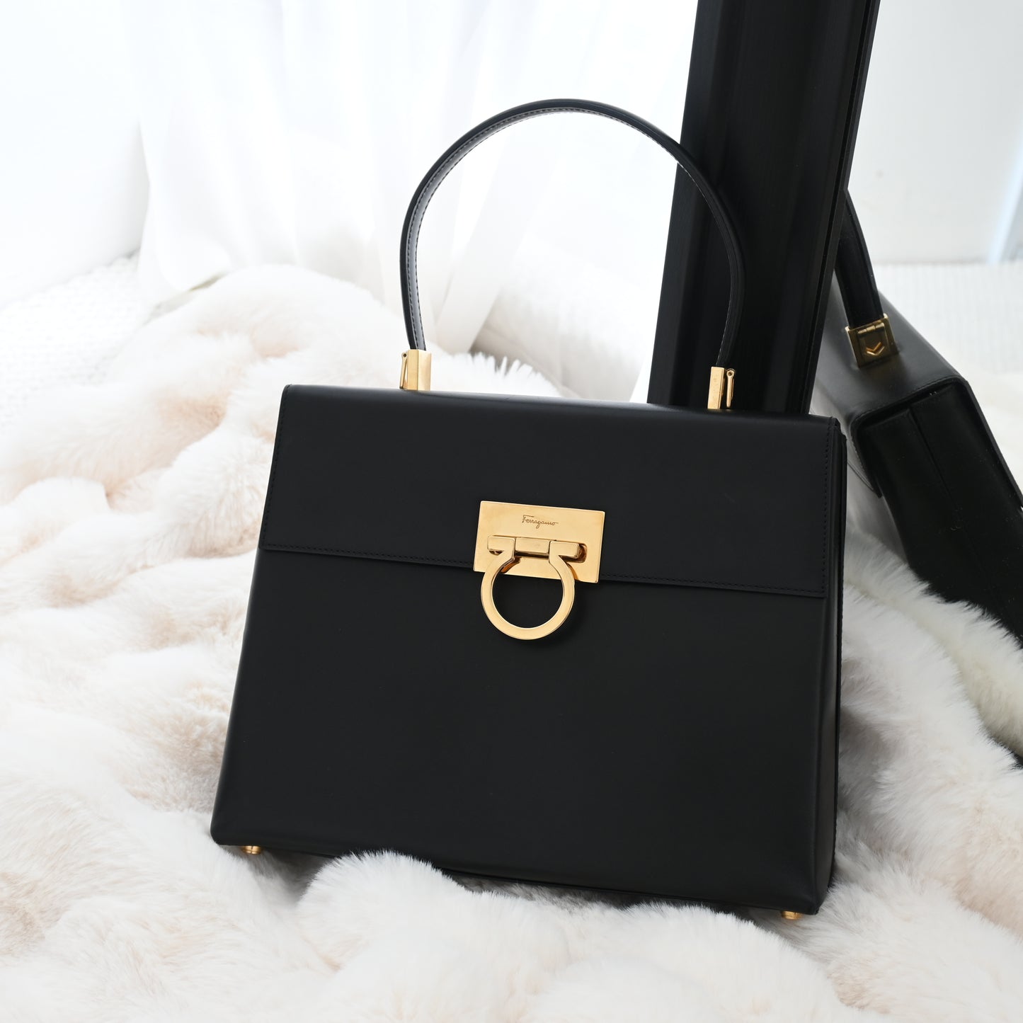 Salvatore Ferragamo Gancini Top Handle Bag