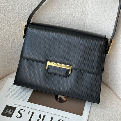 Yves Saint Laurent YSL Black Leather Shoulder Bag