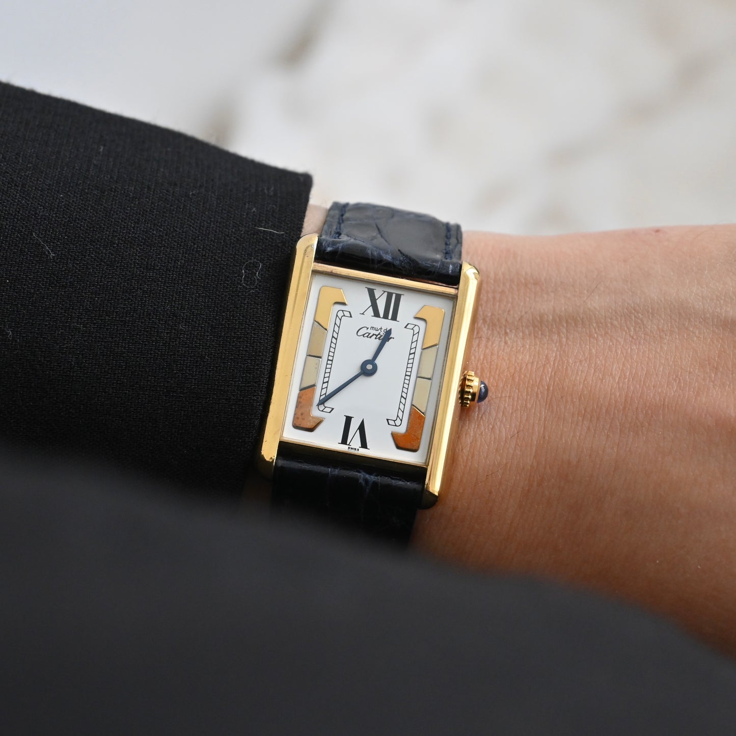 Must de Cartier Tank Vermeil Trinity