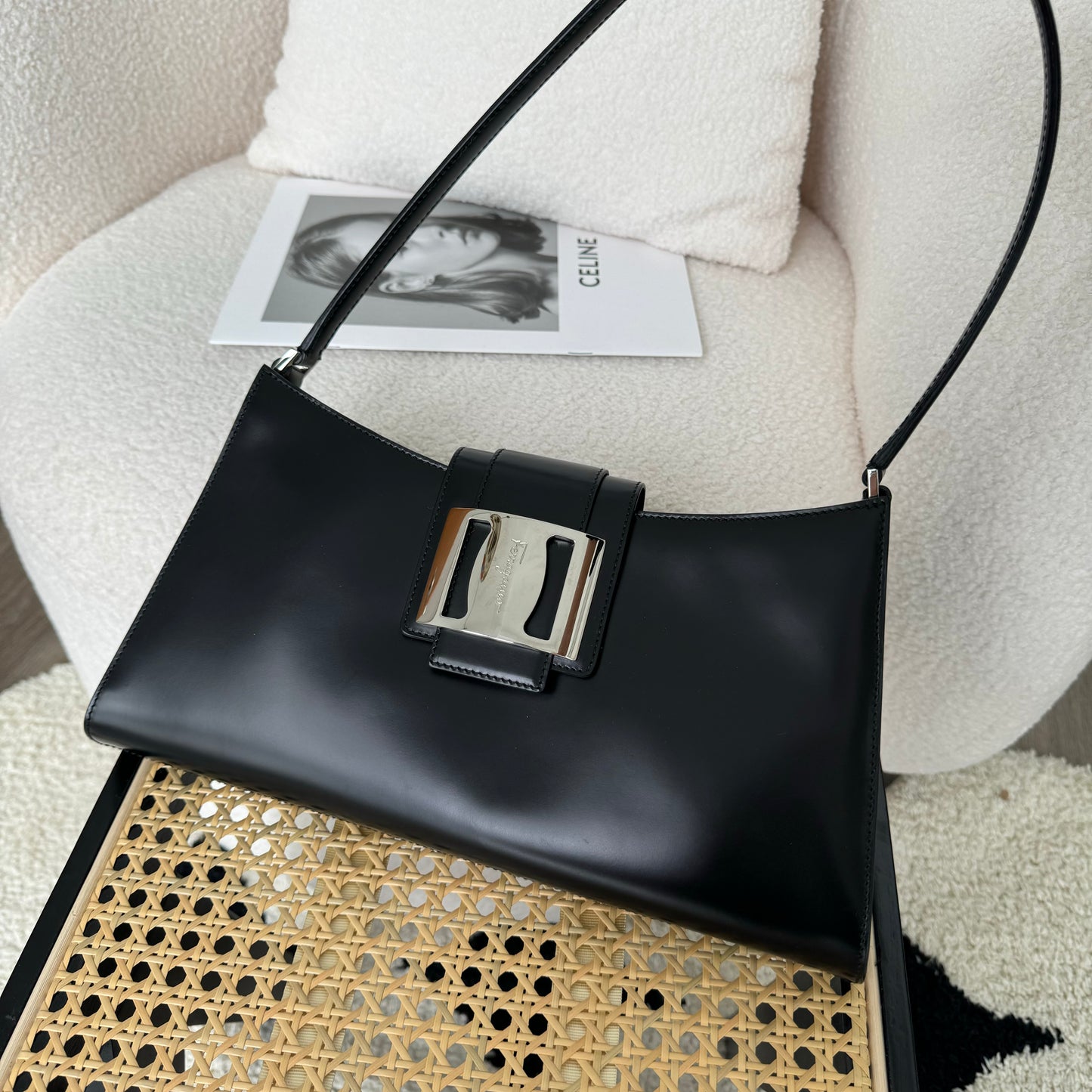 Ferragamo Black Shoulder Bag