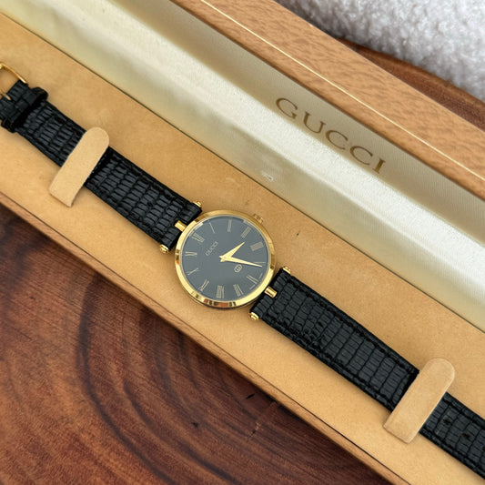 Gucci Black Dial Watch - Leluxe Vintage Sdn. Bhd.