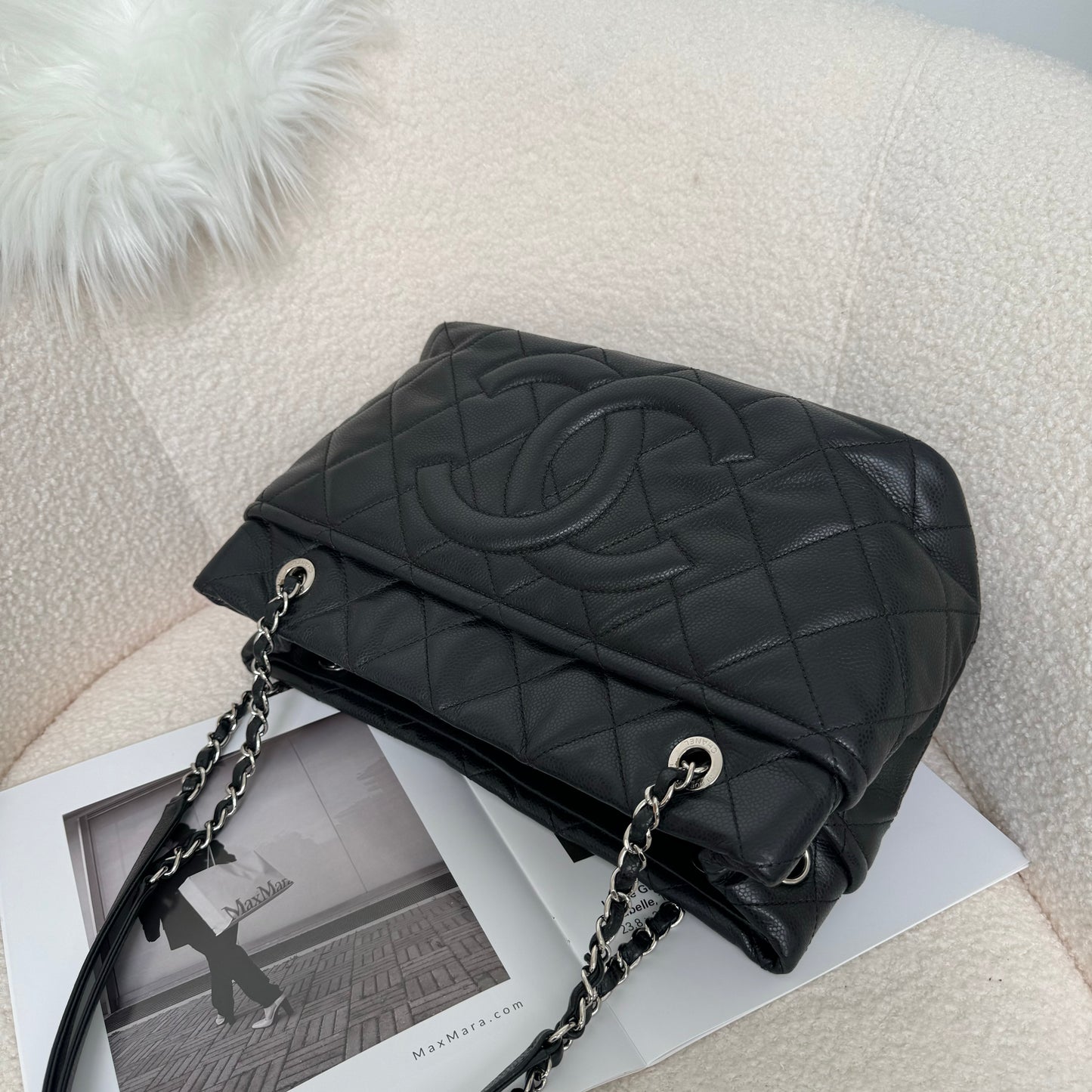 Chanel Caviar Timeless CC Shopping Tote