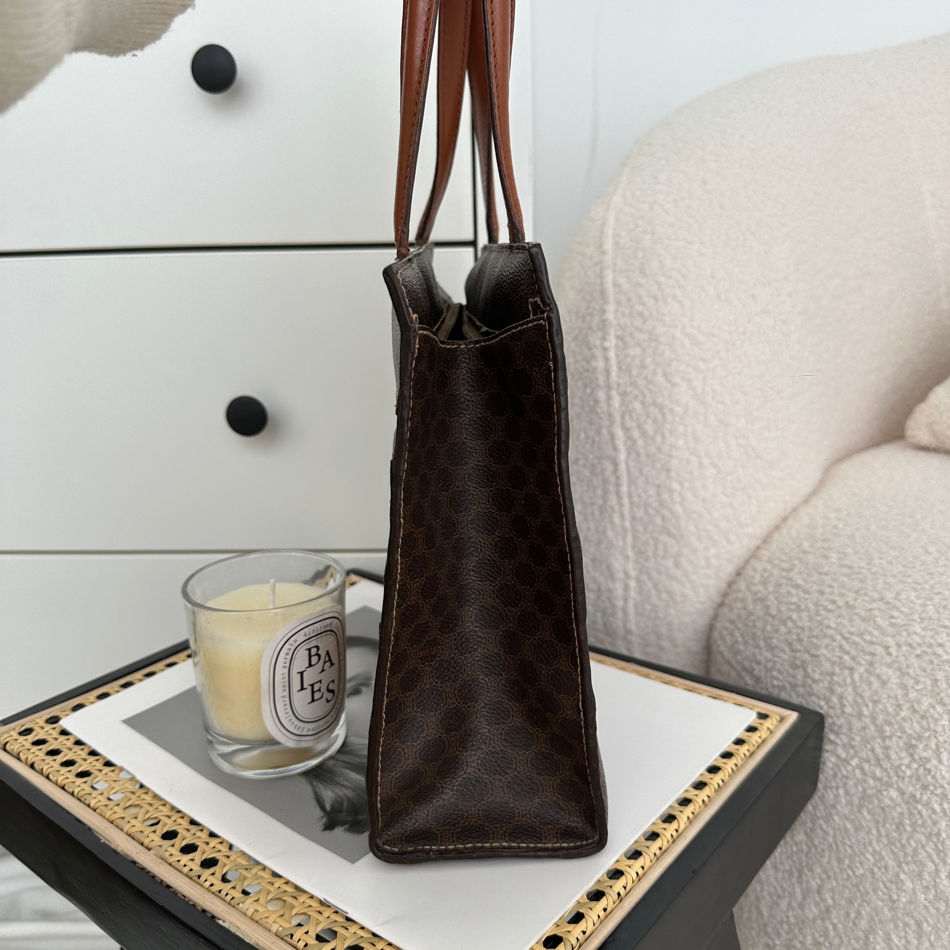 Celine Macadam Monogram Stripe Tote - Leluxe Vintage Sdn. Bhd.