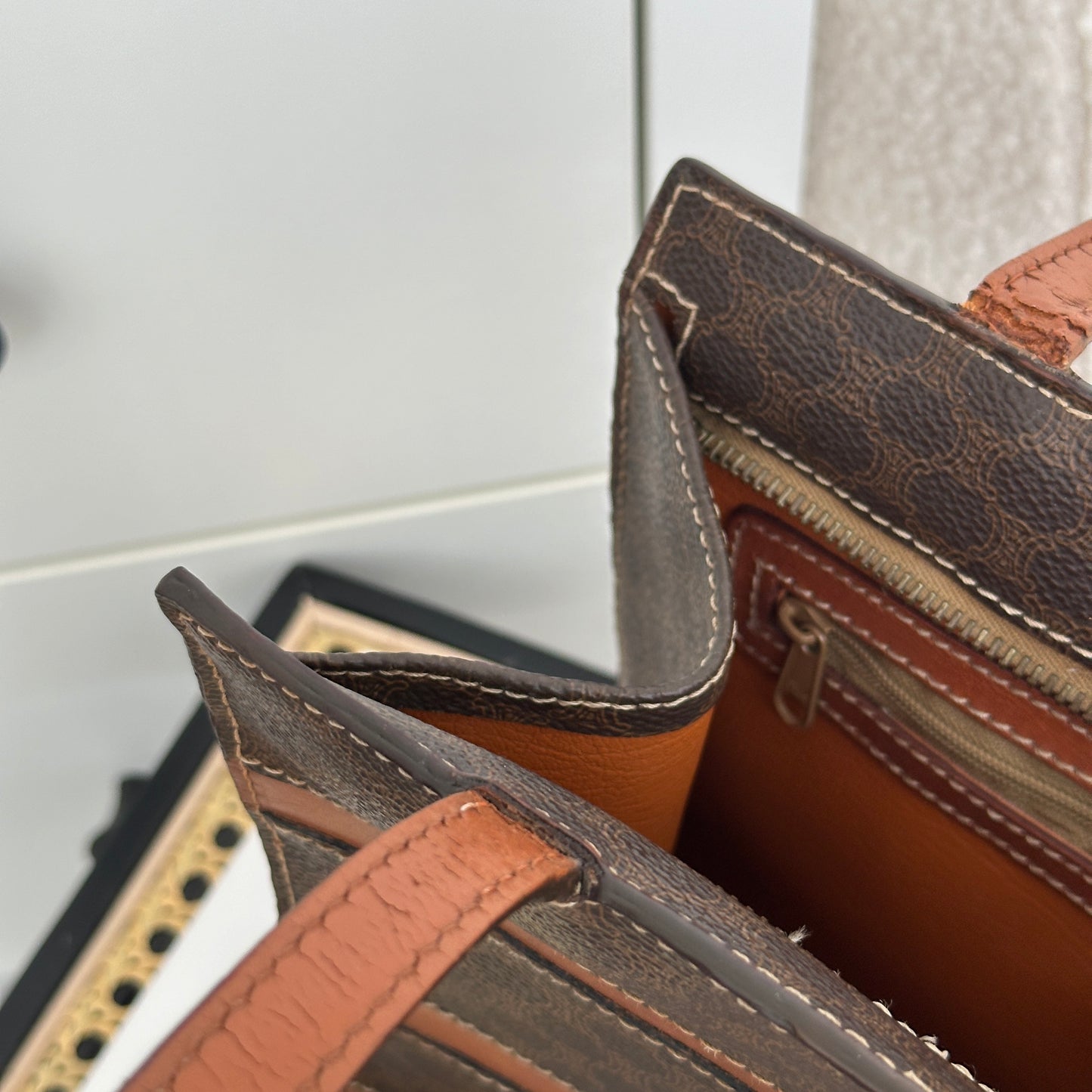 Celine Macadam Monogram Stripe Tote - Leluxe Vintage Sdn. Bhd.