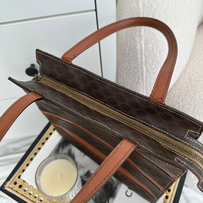 Celine Macadam Monogram Stripe Tote - Leluxe Vintage Sdn. Bhd.
