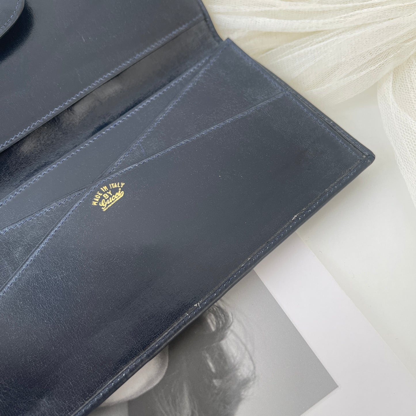 Gucci Navy Wallet