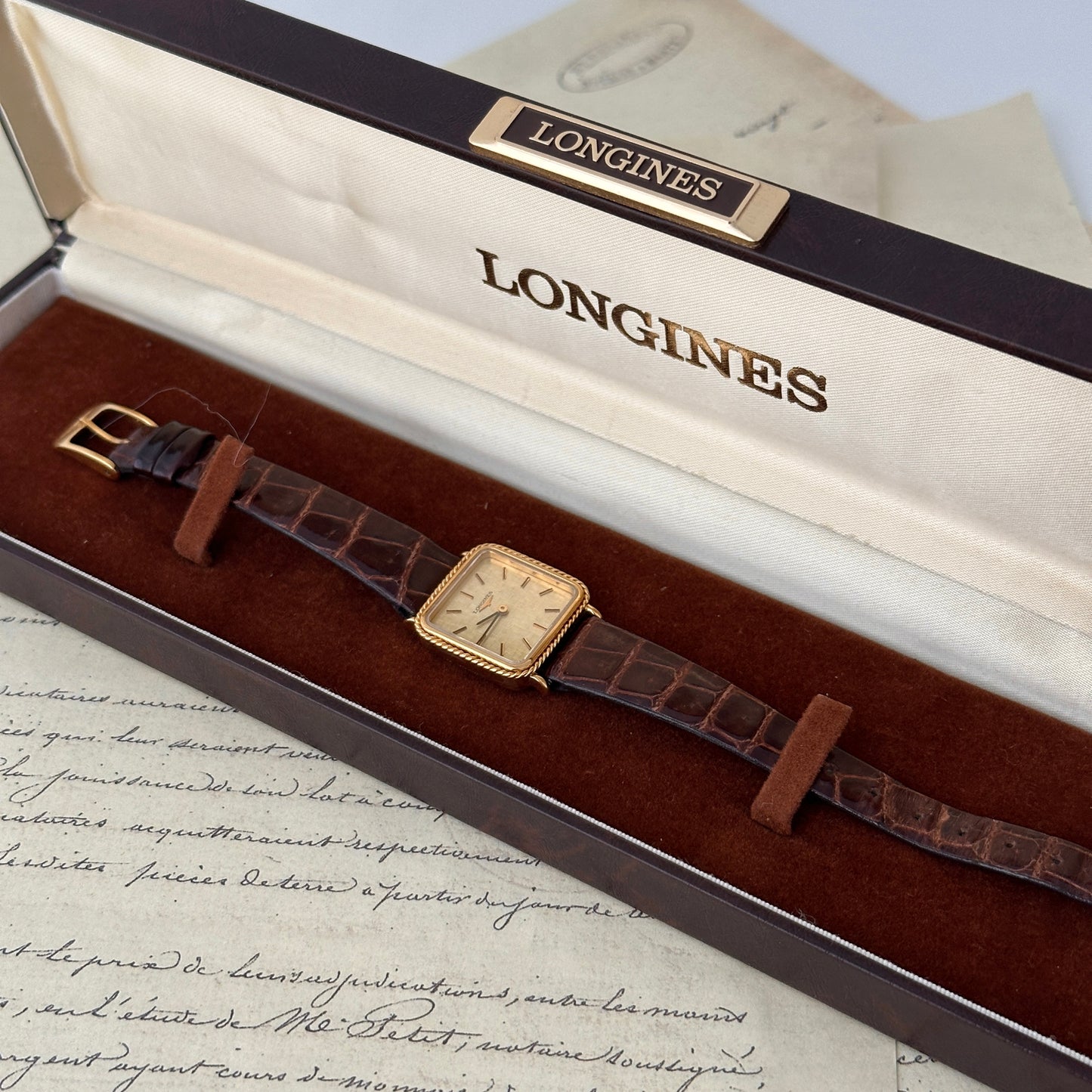 Longines Linen Square Watch