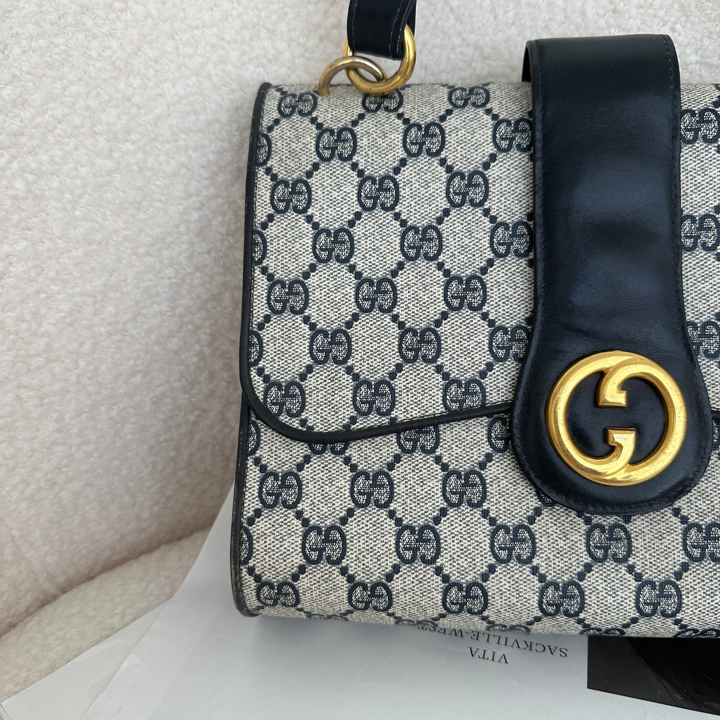 Gucci Navy Vintage Bag