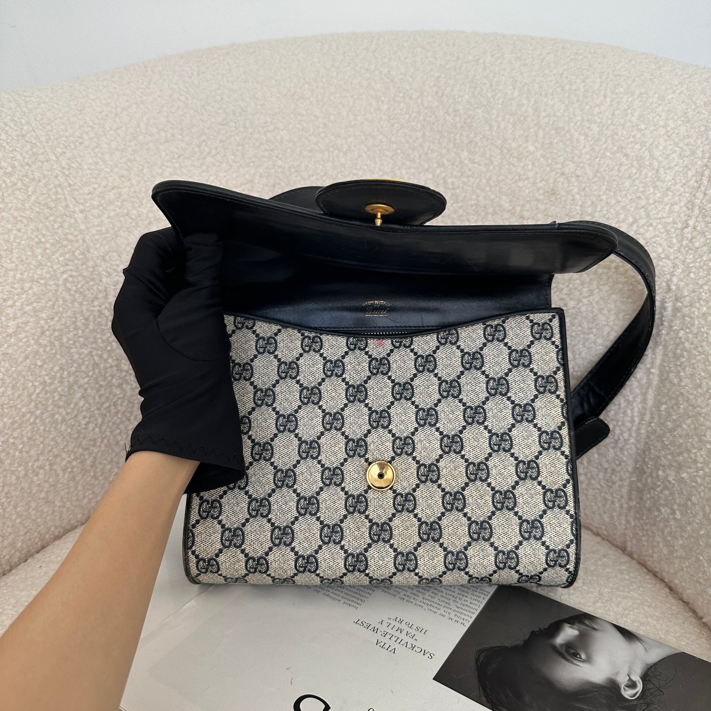 Gucci Navy Vintage Bag