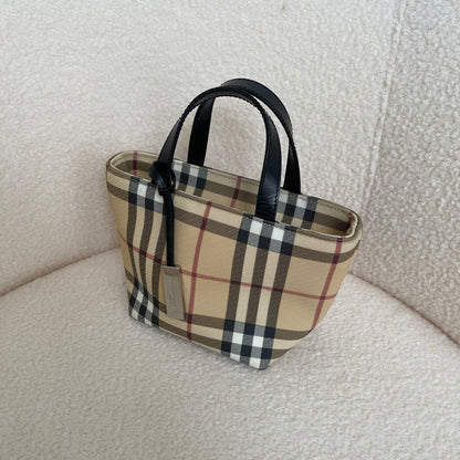 Burberry Neutral Mini Tote Bag