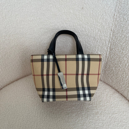 Burberry Neutral Mini Tote Bag