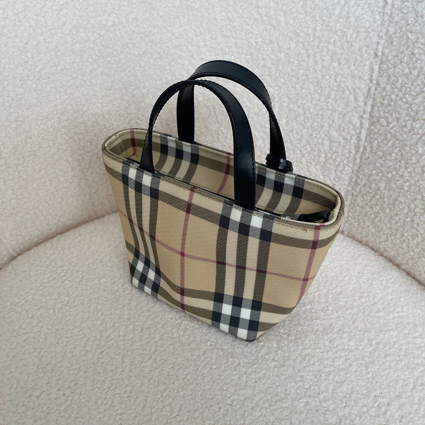 Burberry Neutral Mini Tote Bag