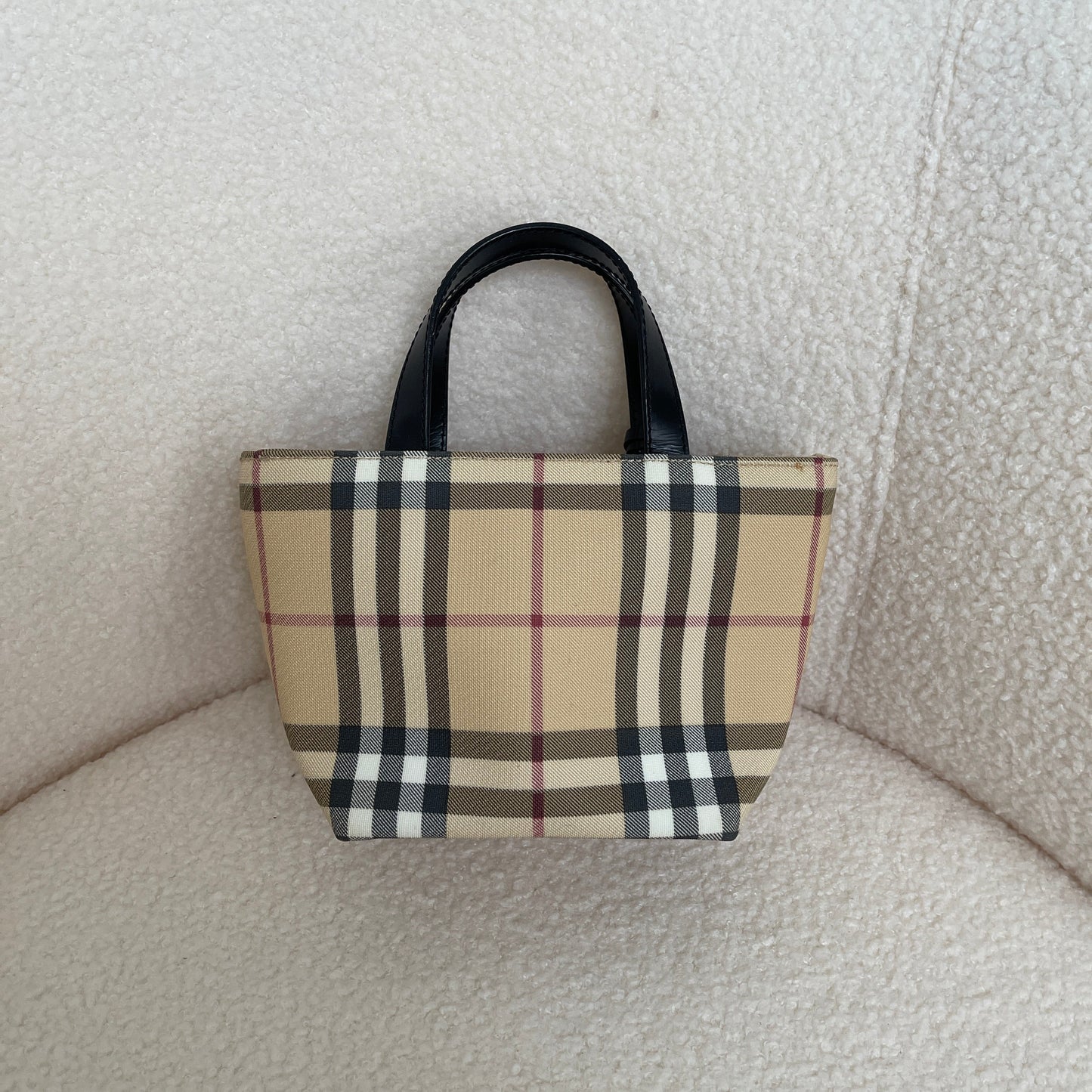 Burberry Neutral Mini Tote Bag