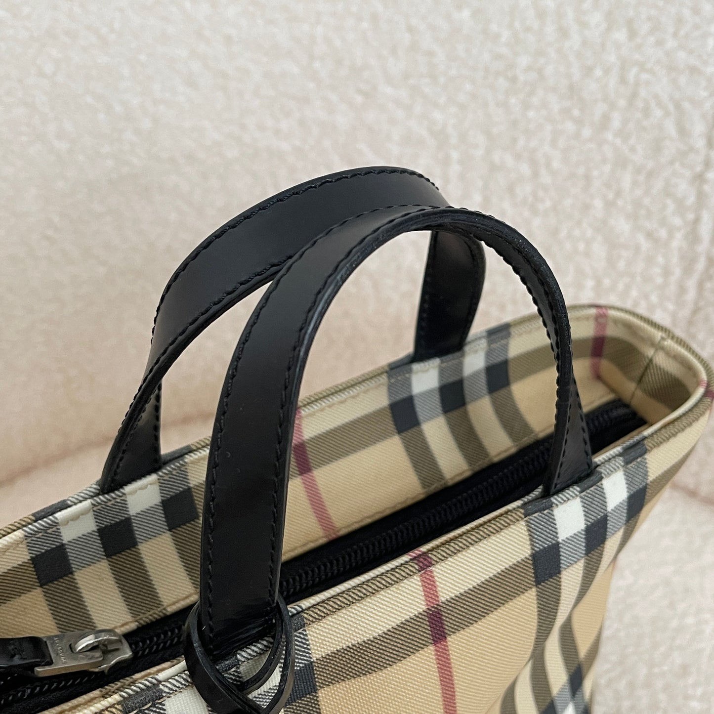 Burberry Neutral Mini Tote Bag