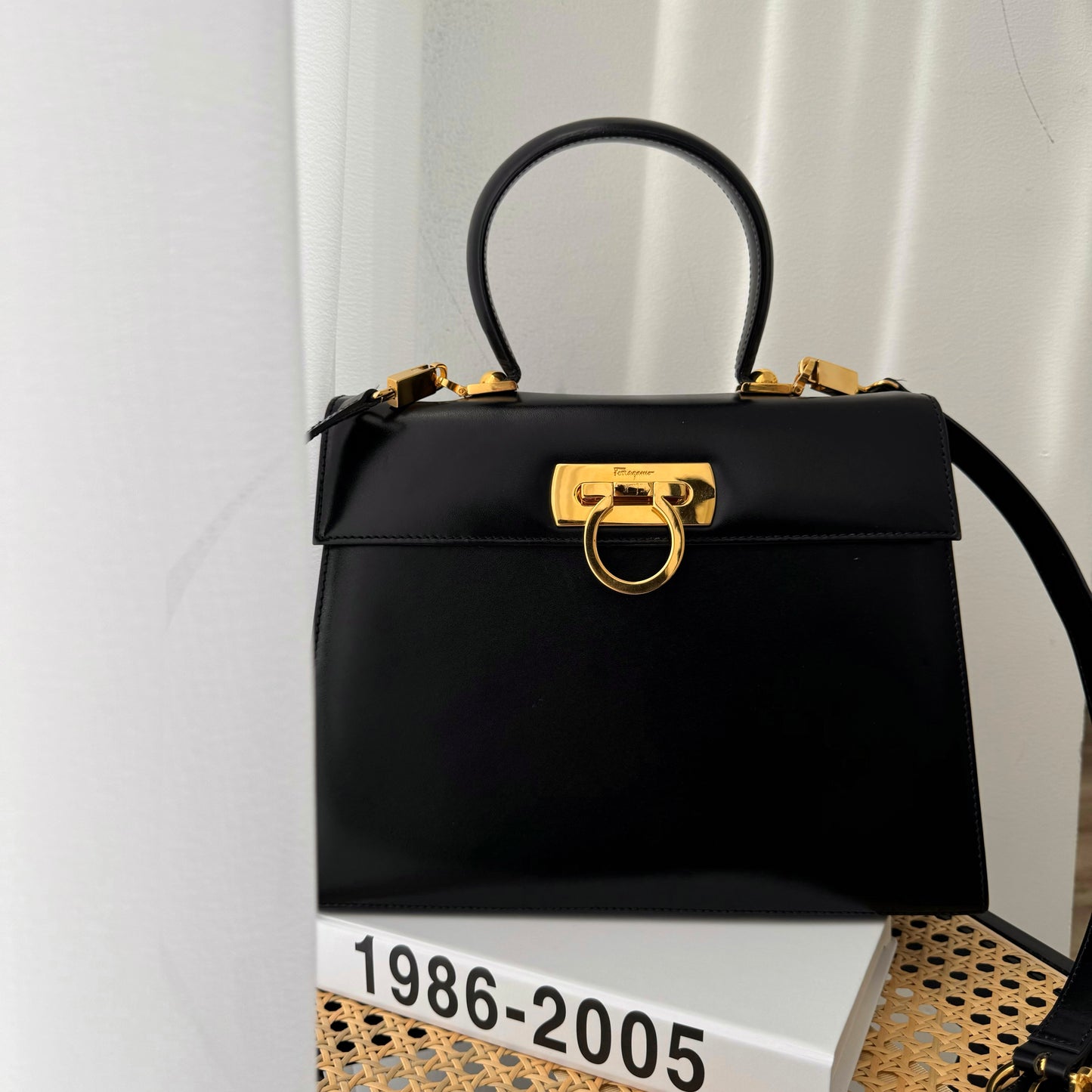 Ferragamo Gancini Kelly Bag Medium