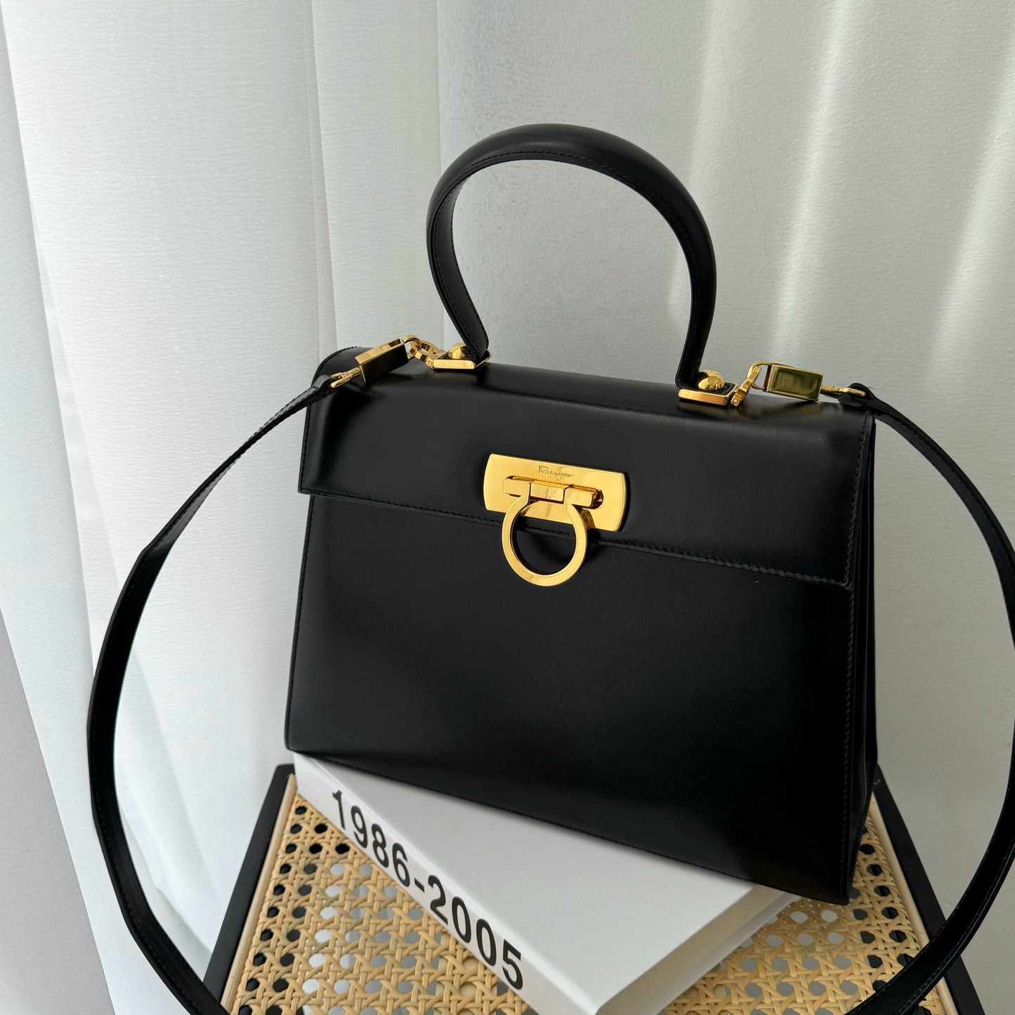 Ferragamo Gancini Kelly Bag Medium