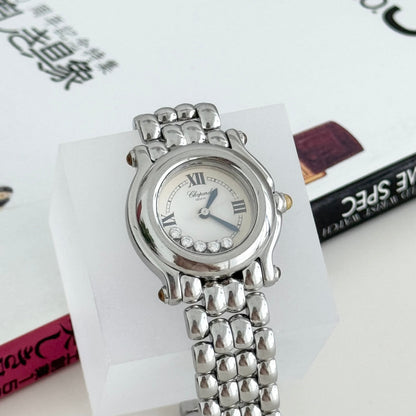 Chopard Happy Sport Ref. 8245 with 5 Floating Diamonds - Leluxe Vintage Sdn. Bhd.