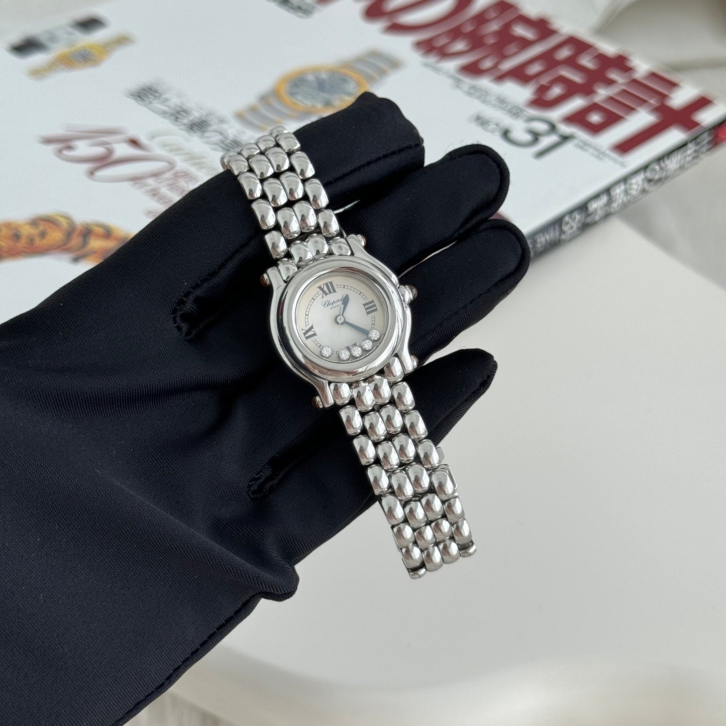 Chopard Happy Sport Ref. 8245 with 5 Floating Diamonds