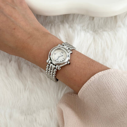Chopard Happy Sport Ref. 8245 with 5 Floating Diamonds - Leluxe Vintage Sdn. Bhd.