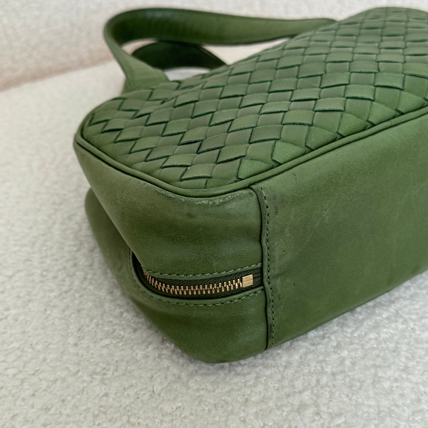 Bottega Veneta Intrecciato Mini Handbag Green