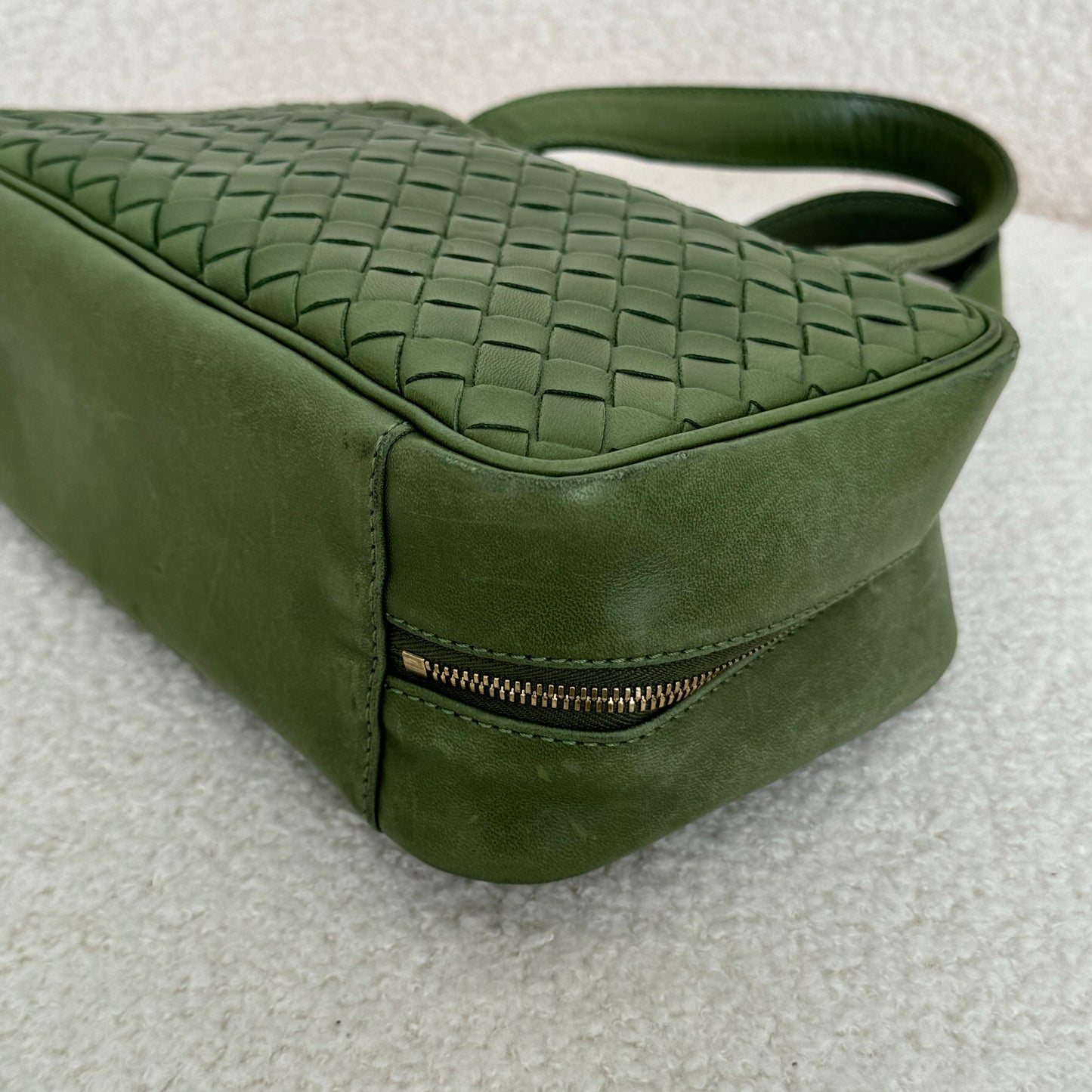 Bottega Veneta Intrecciato Mini Handbag Green