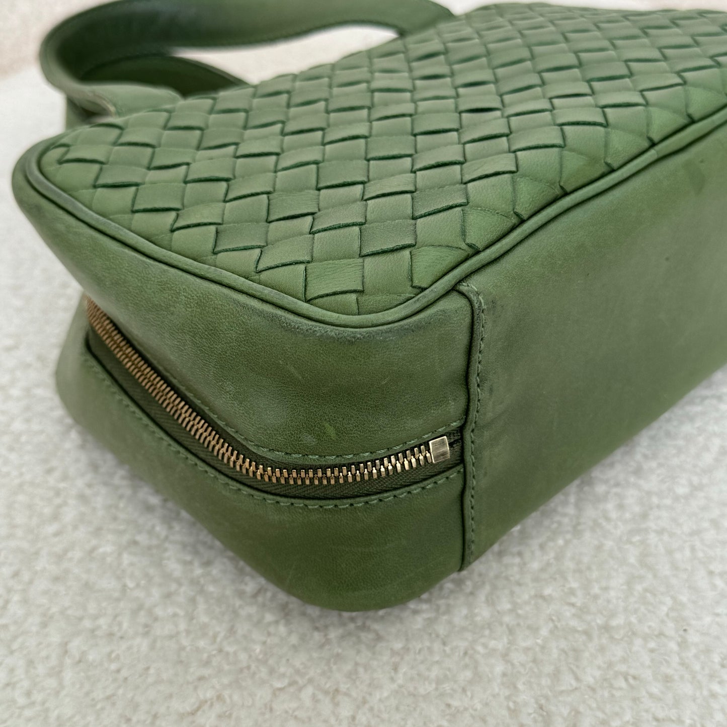 Bottega Veneta Intrecciato Mini Handbag Green