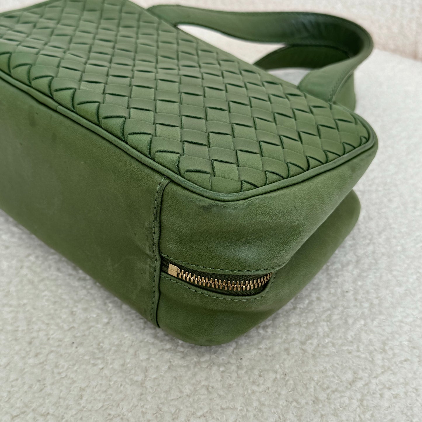 Bottega Veneta Intrecciato Mini Handbag Green