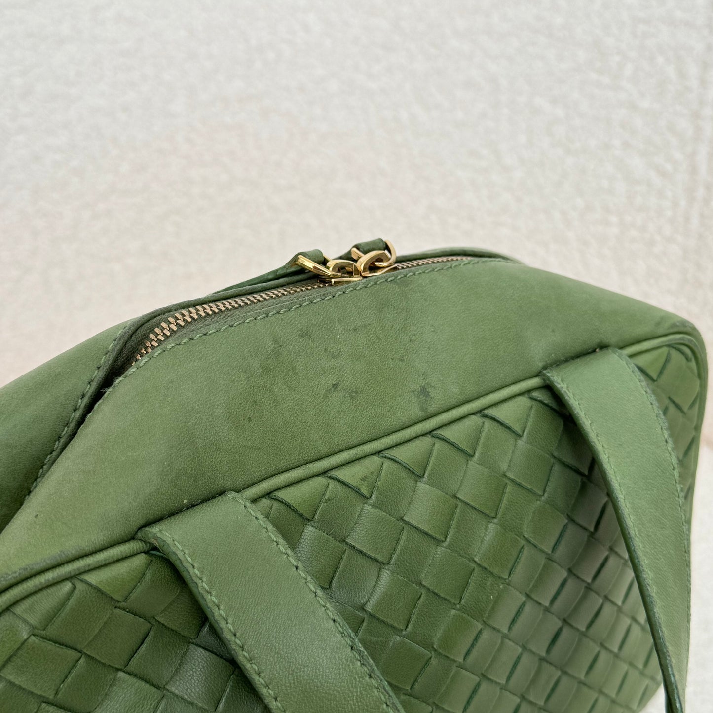 Bottega Veneta Intrecciato Mini Handbag Green