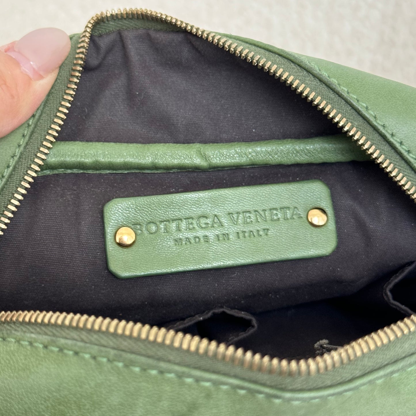 Bottega Veneta Intrecciato Mini Handbag Green