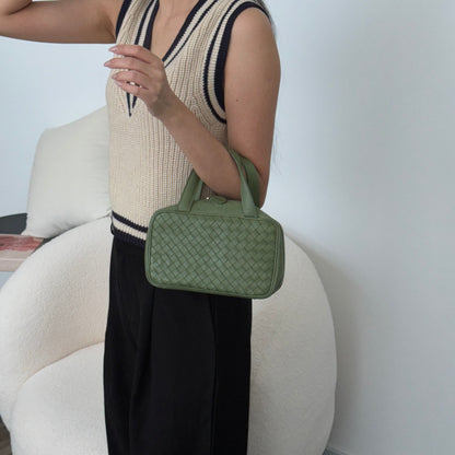 Bottega Veneta Intrecciato Mini Handbag Green