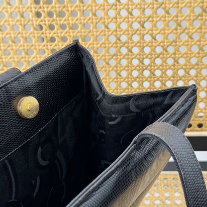 Salvatore Ferragamo Vara Tote in Lizard Embossed