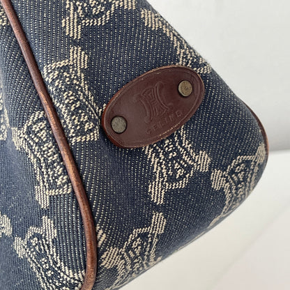 Celine Denim Macadam Pochette Shoulder Bag