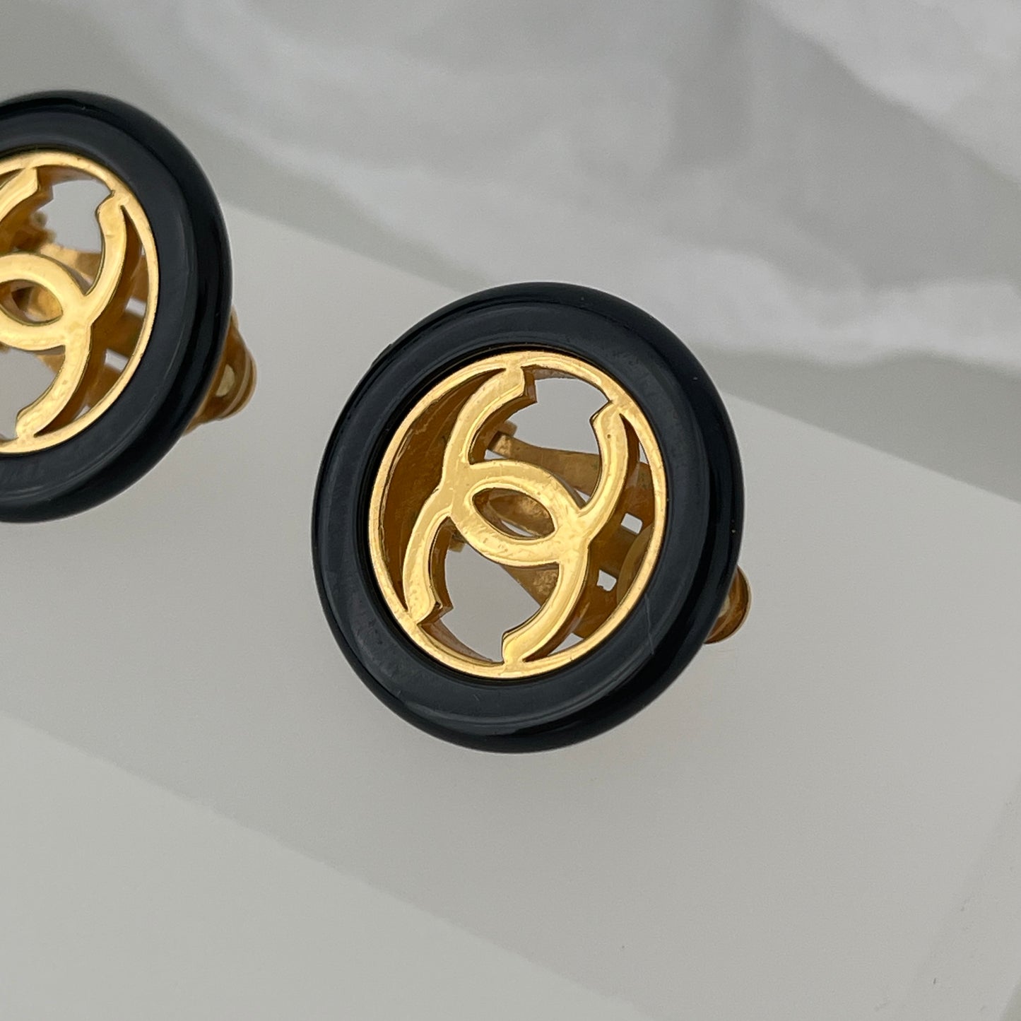 Chanel Vintage CC Earrings