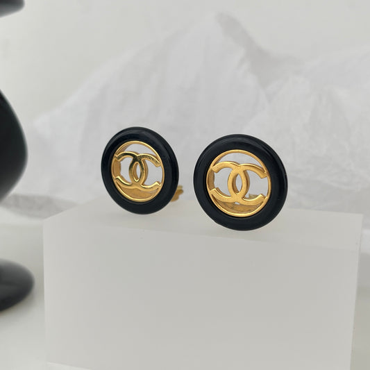 Chanel Vintage CC Earrings