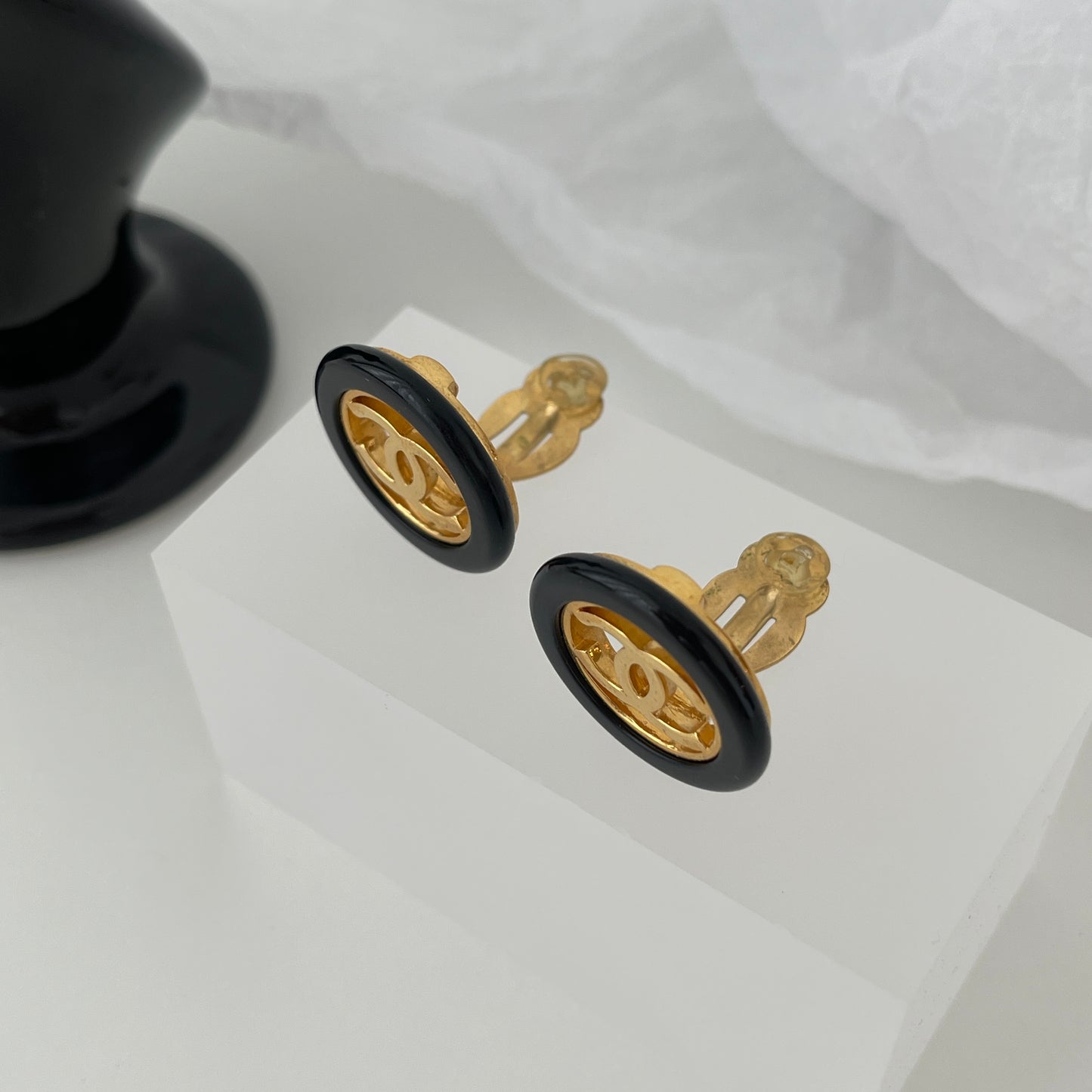 Chanel Vintage CC Earrings