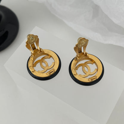 Chanel Vintage CC Earrings