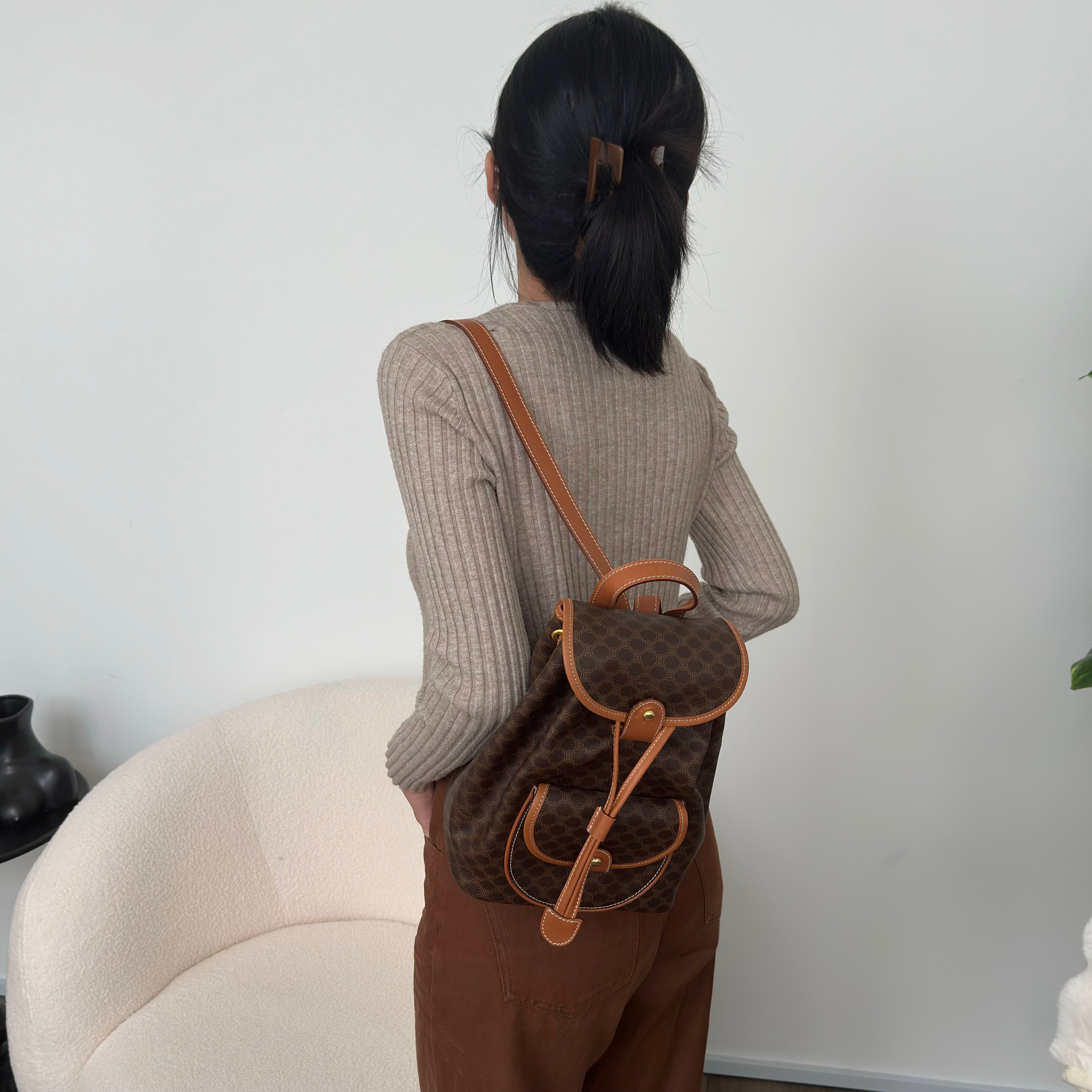 Celine Folco Backpack - Leluxe Vintage Sdn. Bhd.